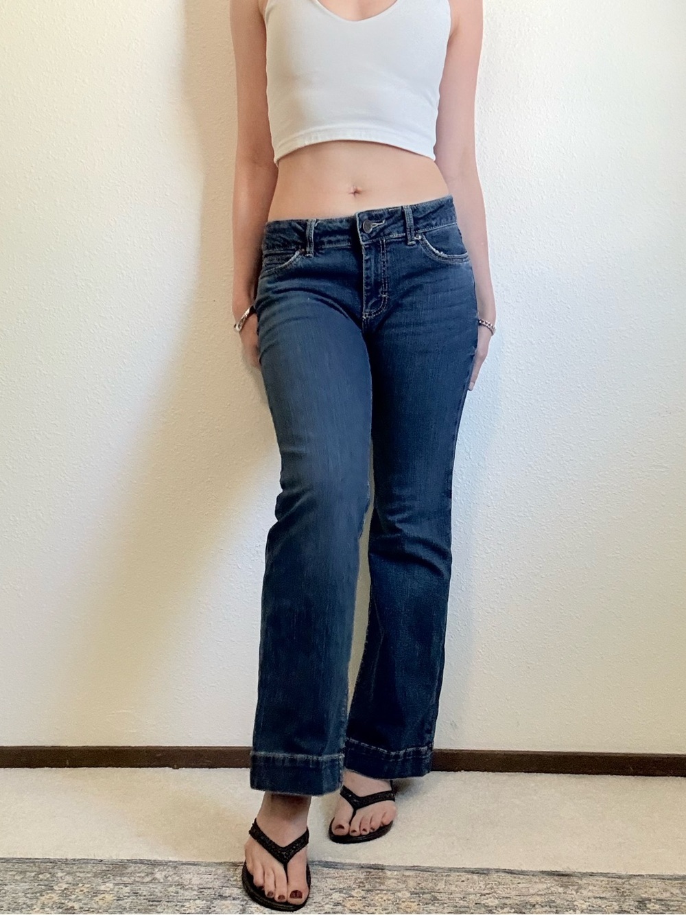 Y2K Wrangler Low Rise Bootcut Jeans Western Coastal Cowgirl Boho Chic